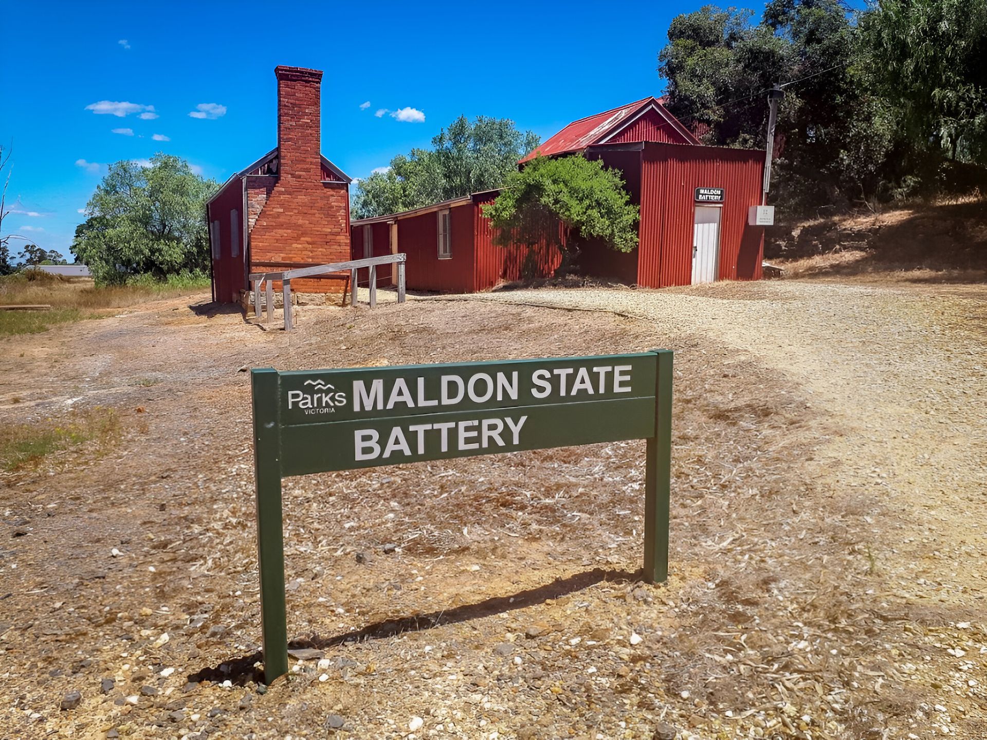 Old mining relics near Maldon